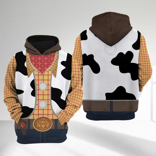Discover Woody Cowboy 3D Adult T-shirt Hoodie, Toy Story Cosplay Costume Hoodie