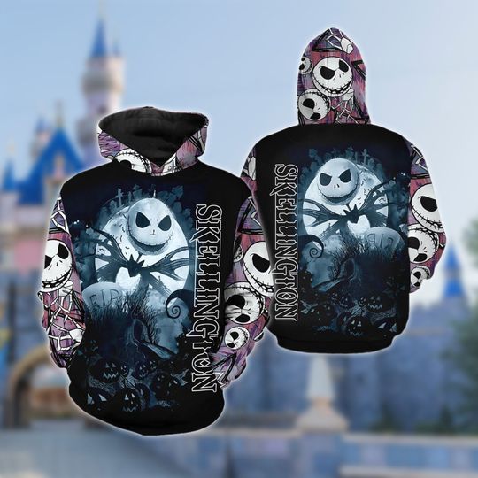 Discover Personalized Jack Skellington Hoodie, The Nightmare Before Christmas 3D Adult   Hoodie