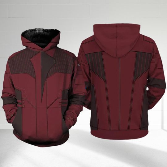 Peter Quill 3D Adult T-shirt Hoodie, Guardian Of The Galaxy Cosplay Costume Hoodie