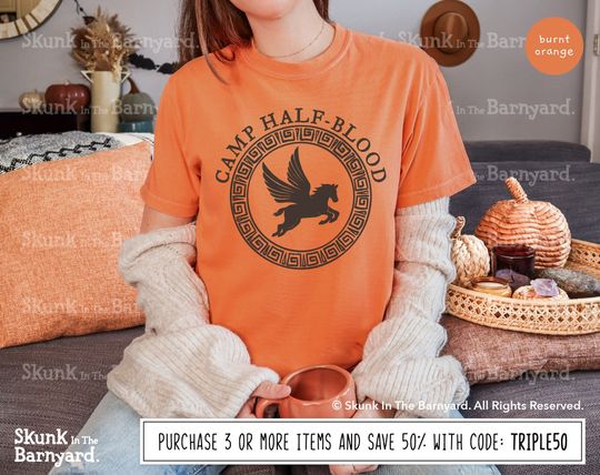 Comfort Colors Camp Halfblood Shirt, Percy Jackson Merch, Camp Half Blood Annabeth tshirt, pjo Shirt, pjo merch, pjo t-shirt, greek gods