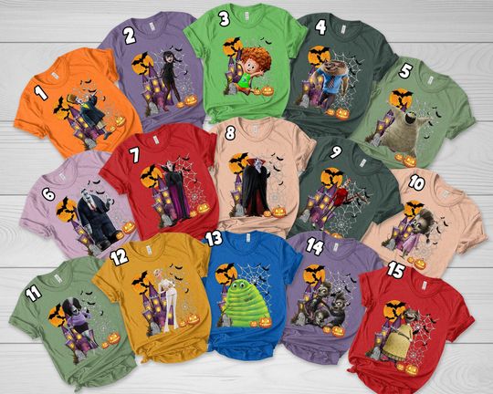 Disney Hotel Transylvania Costume Shirt, Hotel Transylvania Characters Group Shirt