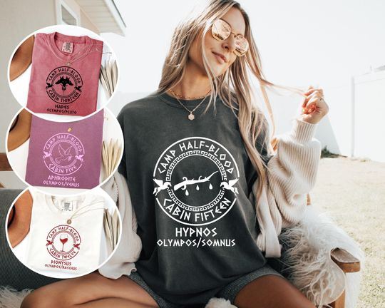 Comfort Colors Custom Percy Jackson T Shirt, Camp Half Blood, Heroes Of Olympus Shirt, Camp Jupiter T-Shirt, Book Lover Gift Shirt, bookish.
