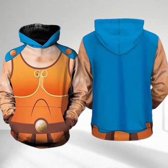 Hercules 3D Adult   Hoodie, Hercules Movie Cosplay Costume Hoodie