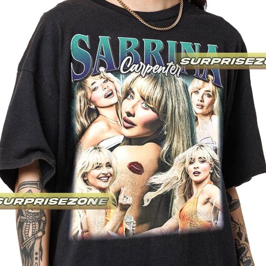 Discover Sabrina Carpenter Unisex Softstyle Vintage Shirt, Gift For Woman and Man Unisex T-Shirt