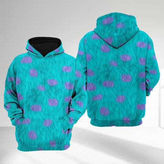 Discover Monsters Inc Costume Shirt, James P. Sullivan Cosplay Costume Hoodie