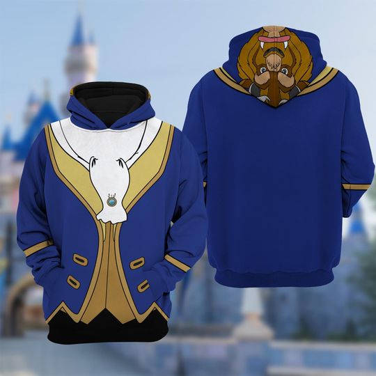 Discover Beast and The Beast Prince Costume Cosplay 3D Shirt, Halloween Costume Family Group Hoodie