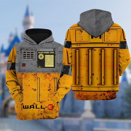 Discover Wall-E Fictional Galaxy Robot 3D  , Halloween Costume For Family Group Hoodie
