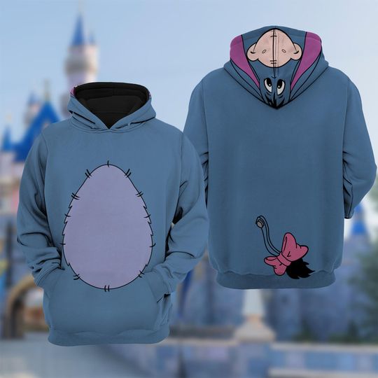 Discover Eeyore Donkey 3D Costume Shirt, Halloween Costume For Family Group Hoodie