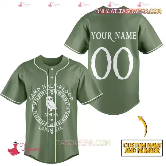 Personalized Camp Half Blood Cabin Six Athena 3D Jersey Shirt