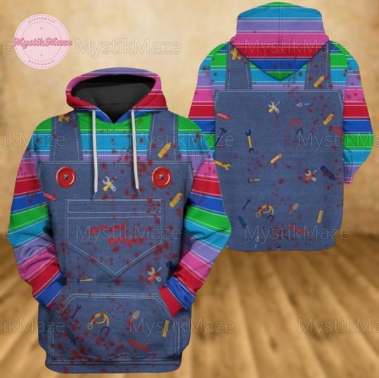 Chucky Halloween Hoodie, Chucky Costume Hoodie, Chucky Cosplay Hoodie