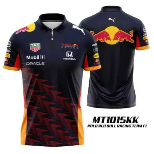Discover Redbull Summer F1 Racing Off-Road Polo Shirt