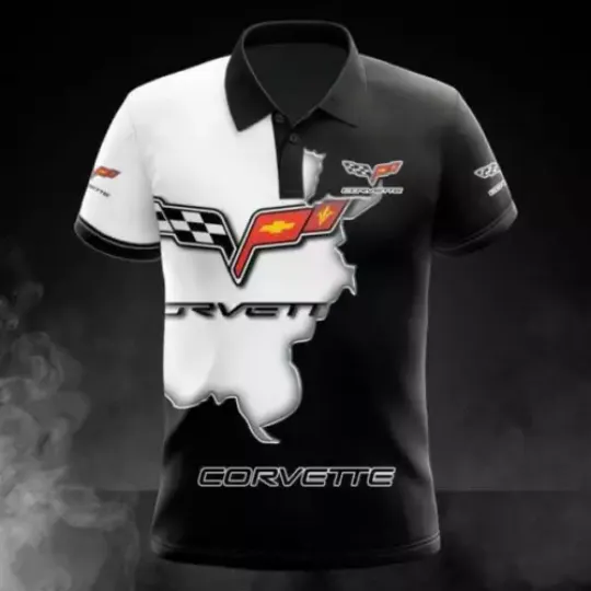 Discover Chevrolet Corvette C6 Sport Car Polo Shirt