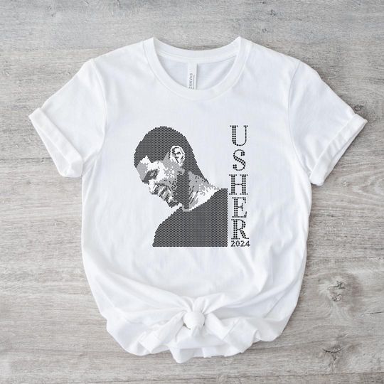 Discover LIMITED EDITION! Rhinestone Crystals Usher Inspired Short Sleeve T-Shirt