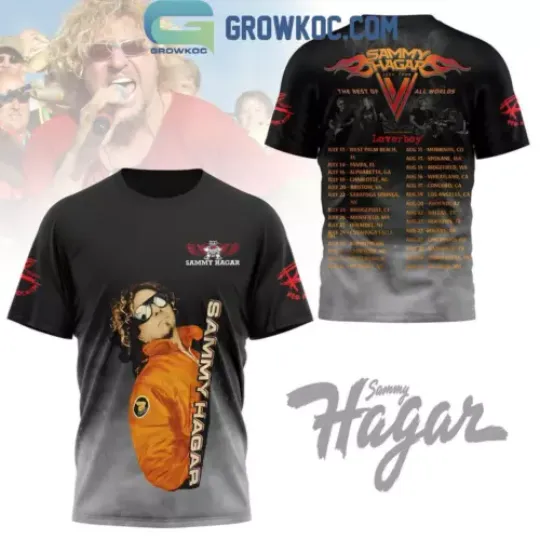 Discover Sammy Hager 2024 Tour With Schedule Fan T-Shirt