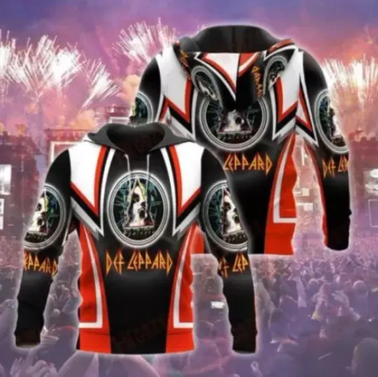 Def Leppard Hoodie 3D All Over Printed