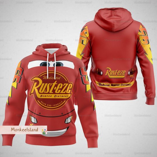 Discover Halloween Lightning McQueen Costume Hoodie, McQueen 95 Cosplay Shirt