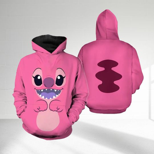 Discover Angel 3D Adult T-shirt Hoodie, Lilo And Stitch Cosplay Costume Hoodie