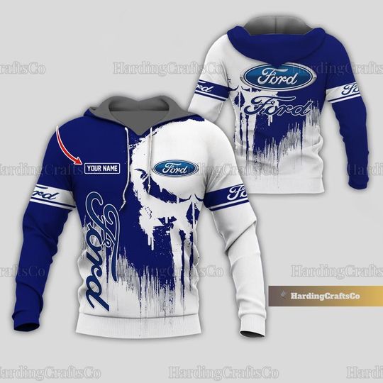 Discover Ford Hoodie, Ford Racing Hoodie For Men, Ford 3D Hoodie, Ford Skull Unisex Hoodie