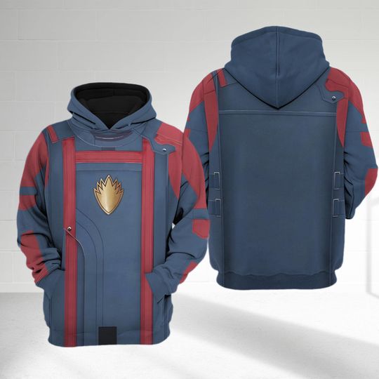 Star-Lord 3D Adult T-shirt Hoodie, Guardian Of The Galaxy Cosplay Costume Hoodie