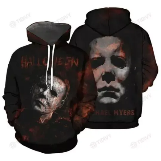 Hoodie 3D HORROR MOVIE HALLOWEEN MICHAEL MYERS HAPPY HALLOWEEN