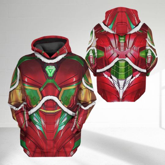 Iron Man Inspired Suit Costume Hoodie, Iron Man Cosplay Costume 3D Sweatshirt