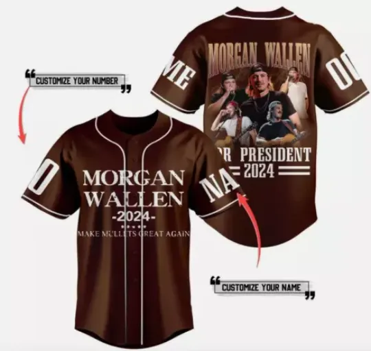 Discover Custom Wallen Western 2024 Great Again Baseball Jersey