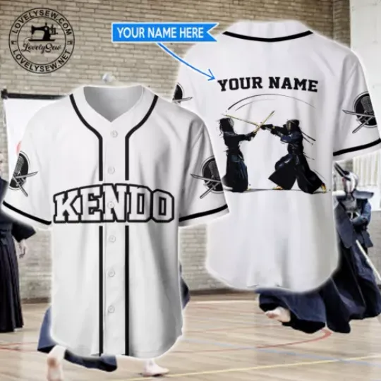 Discover Kendo Custom Name Baseball Shirt Jersey Shirt, For Men Women Funny Shirt