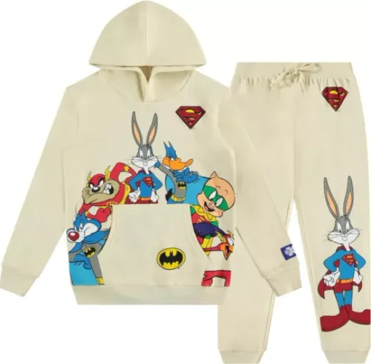 Discover DC Comics Boys Pullover Hoodie and Jogger Sweatpants Set
