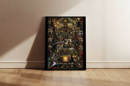 Elden Ring Shadow of The Erd Tree Canvas Art | Videogame Poster | Dark Souls Wall Prints