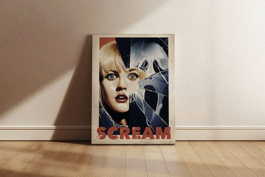 Scream Movie Vintage Fan Poster Canvas Art | Movie Poster