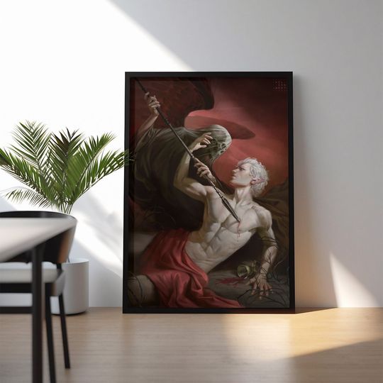 The Pale Elf Astarion Renaissance Poster Canvas Art |Baldurs Gate Poster | Baldurs Gate Oil Painting