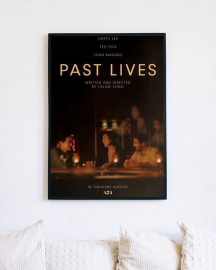 Discover Past Lives movie poster, Past Lives, Oscar nominee, Celine Song, Greta Lee, A24, wall decor, office decor