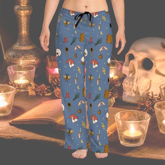 Discover Halloween Pajamas, Lounge Pants For Women Halloween Sleepover, High Waist Comfy Pants, Birthday Gift For Her Bestfriend, Festive Pajamas