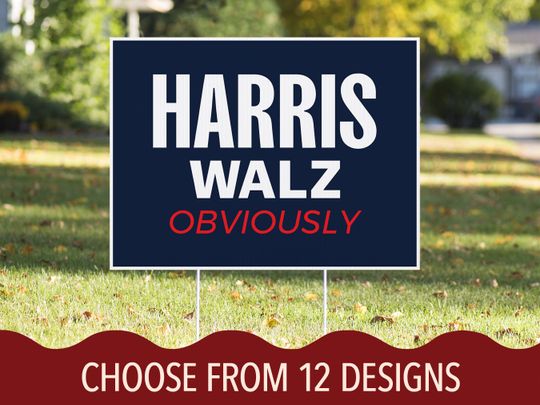 Discover Harris Walz 2024 Yard Sign, Kamala for President, Yard Signs for 2024 Election, Choose Your Design