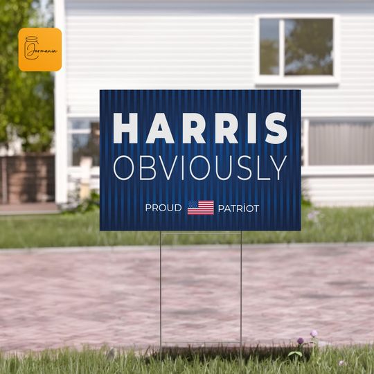 Discover Harris 2024 Obviously Yard Sign, Kamala Harris Obviously Sign, Democratic Party Voting Yard Sign, President Election Yard Sign, Voting Gift