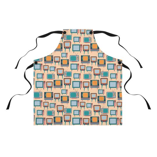 Discover Vintage TVs Retro Television Sets Apron
