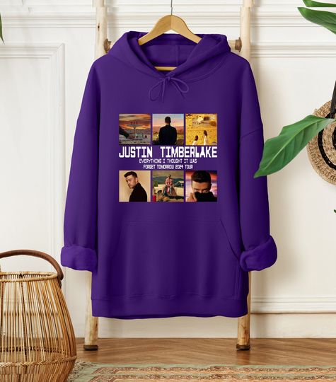 2024 Justin Timberlake Tour Hoodie, Forget Tomorrow World Tour Hoodie, Unisex Graphic Hoodie, Justin Timberlake Concert Group Hoodie
