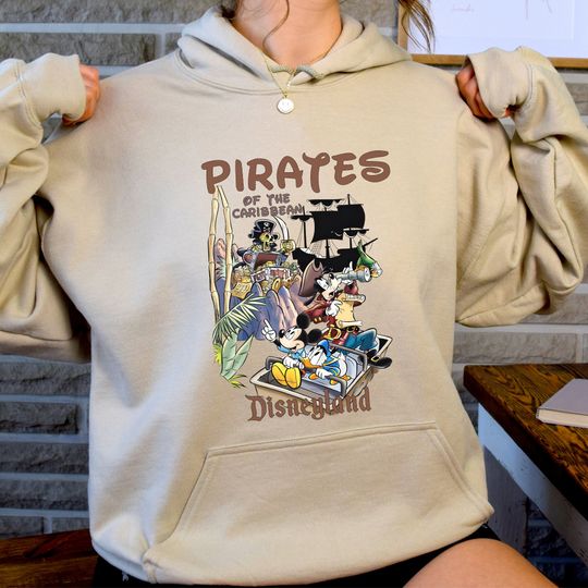 Discover Disney Pirates of the Caribbean Shirt, Mickey and Friends Hoodie, Retro Mickey Shirt, Disneyland Hoodie, Disneyworld Trip