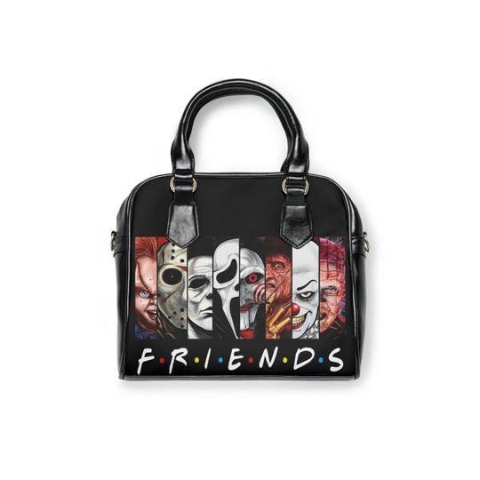 Discover Horror Villains Black Shoulder Handbag