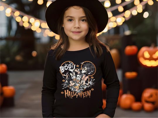 Discover Disneyworld Halloween Sweatshirt, Mickey Minnie Halloween Sweatshirt,Disney Halloween Party Sweatshirt,Spooky Season Kids Toddler
