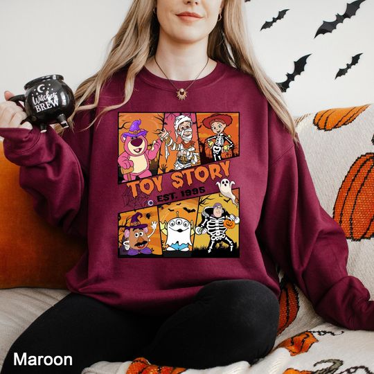 Discover Toy Story Est 1995 Halloween Sweatshirt, Toy Story Halloween, Disney Halloween Sweatshirt, Woody and Buzz Halloween