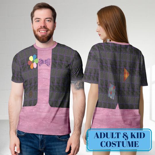 Bing Bong Unisex Costume T-shirt, Inside Out Bing Bong Cosplay Costume Shirt