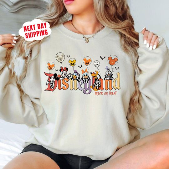 Discover Disney Halloween Sweatshirt 2024, Disneyland Family Matching Halloween, Mickey Ghost Sweatshirt, Spooky Disney Vacation Sweater