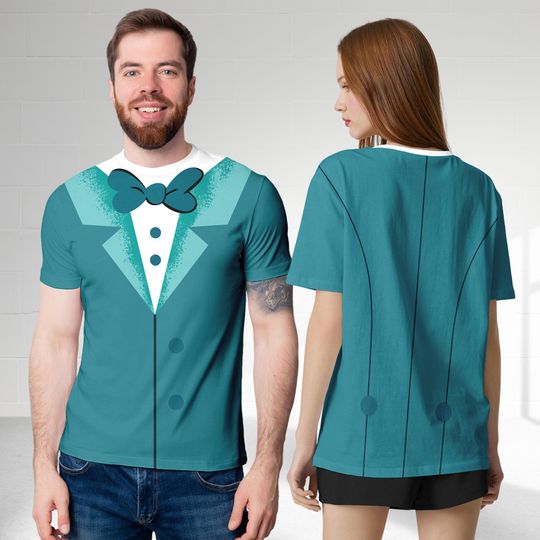 Hitchhiking Ghosts Halloween 3D T-Shirt, Haunted Mansion All Over Print Shirt