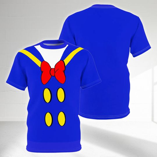 Donald Duck Costume T-Shirt, Mickey And Friend Cosplay Costume Tee
