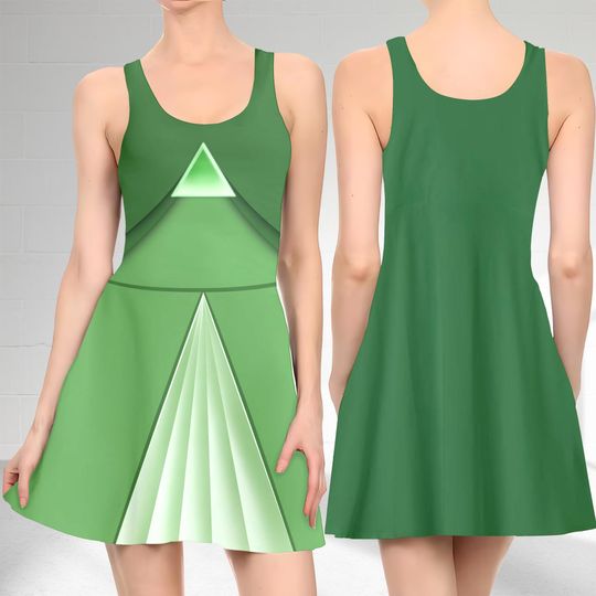 Fairy Fauna 3D Cosplay Costume Skater Dress, Sleeping Beauty Dress, Fauna Sleeping Beauty Mom Daughter Dress, Fairy Fauna Dress Gift