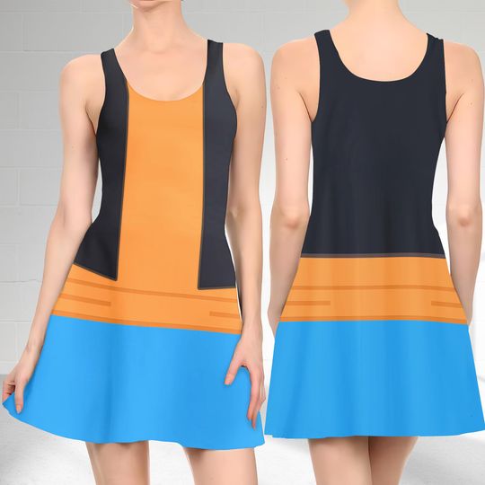 Cute Goofy Dog Skater Dress, Mickey Mouse Movie Skater Dress, Mickey And Friends Dress, Cute Goofy Dog Dress Gift, Gift For Mom