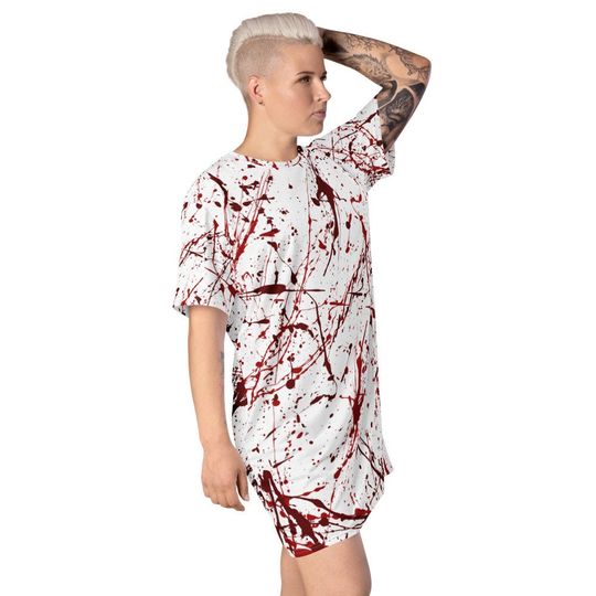 Discover Blood Splatter T-shirt dress