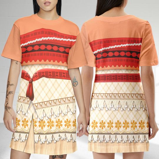 Moana Princess Dress T-shirt, Moana Movie Dress T-Shirt, Moana Princess Dress, Princess Movie Dress, Moana Dress Gift, Gift For Mom