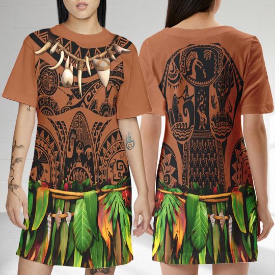 Maui Moana Dress T-shirt, Moana Movie Dress, Maui Moana Movie Dress, Princess Movie Dress, Maui Moana Dress Gift, Gift For Mom